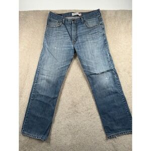Levi's 505 Jeans Mens 36x30 Blue Regular Fit Everyday Wear Cotton Straight‎ Leg